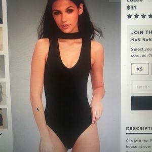 Black Lulus body suit